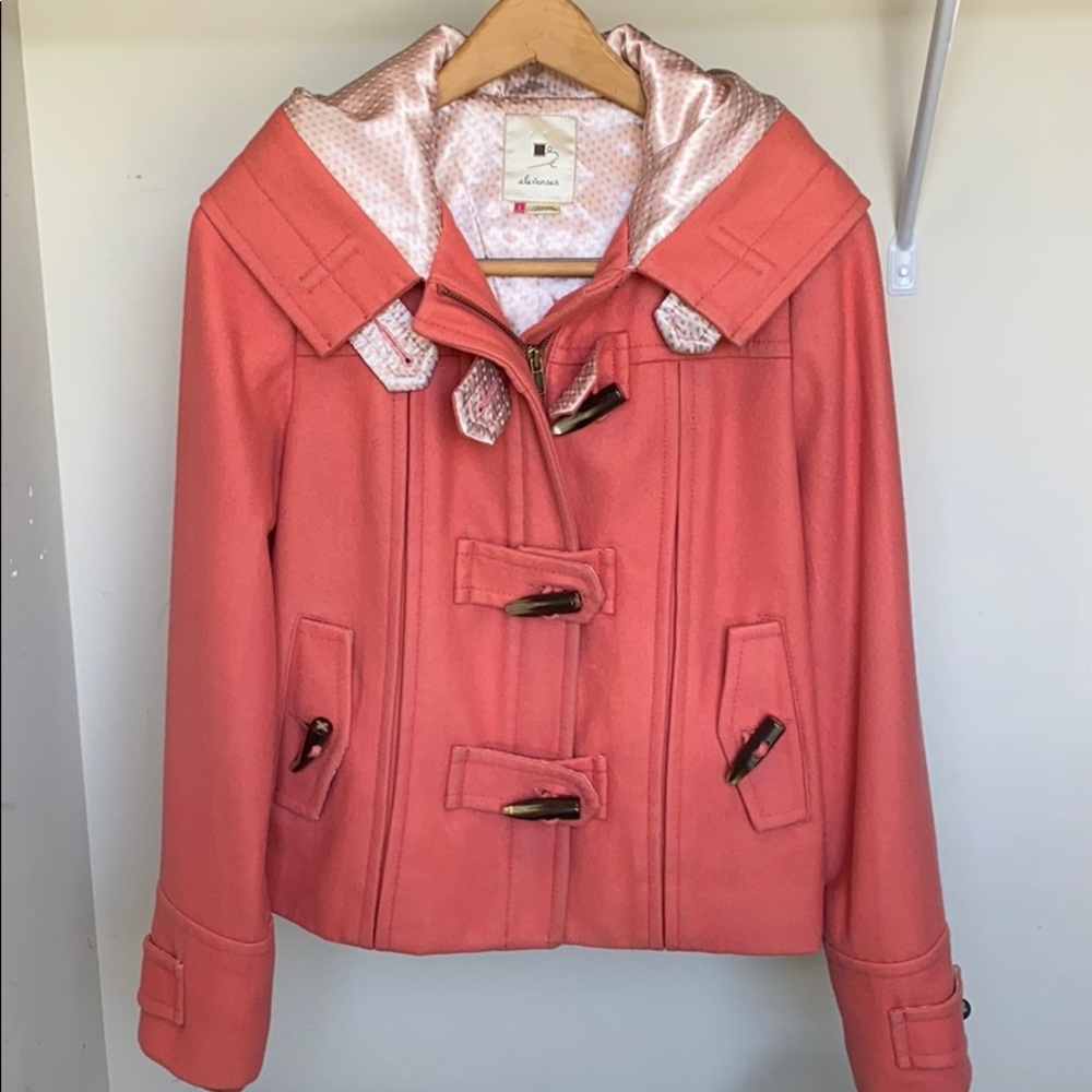 Anthropologie elevenses Pea Coat